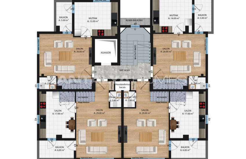 Lägenheter I Ett Poolkomplex Nära Kaleiçi, Antalya 13