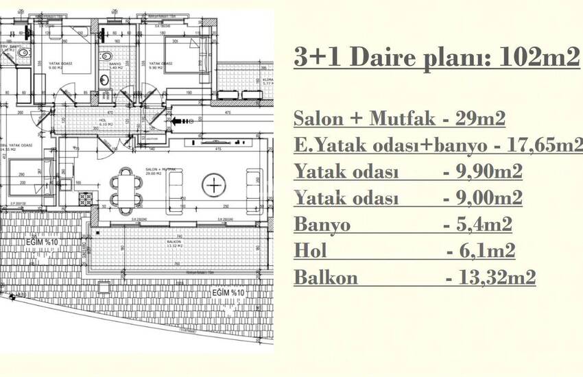 Rymlig Lägenhet I Ett Komplex Med Pool I Antalya Altintas 9