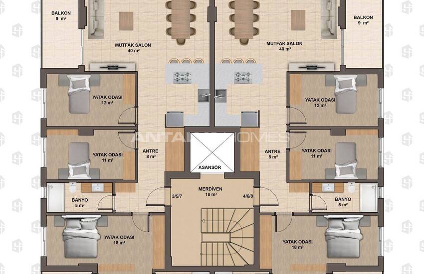 Apartments with Shared Pool Near the Beach in Konyaaltı Antalya 27