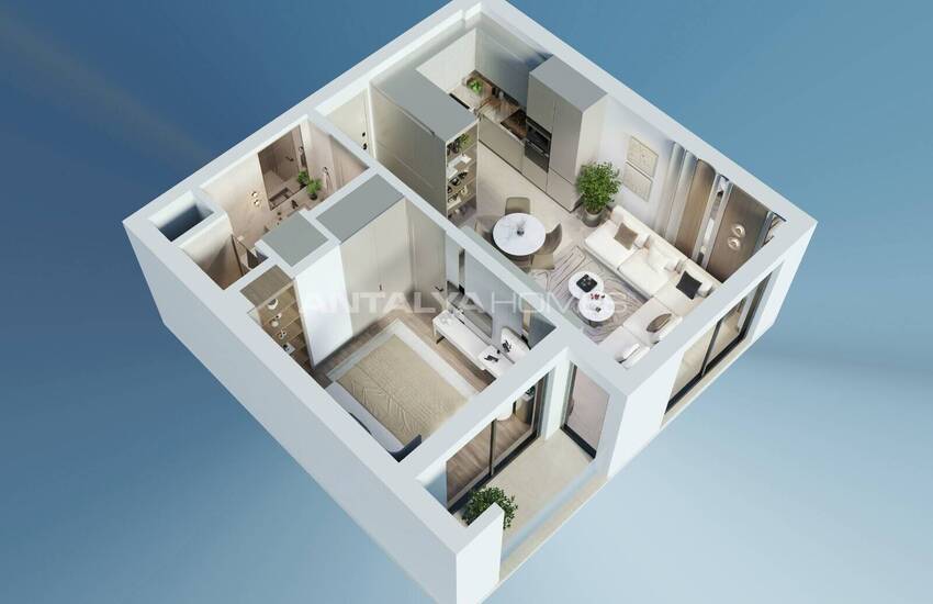 Eleganta Lägenheter Nära Bekvämligheter I Kepez Antalya 16