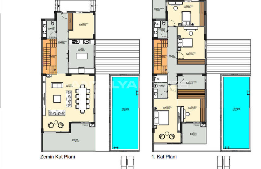 Villas Spacieuses Et Élégantes Avec Piscine À Antalya Döşemealtı 26