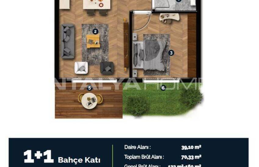 Flats in a Complex with Rich Amenities in Antalya Lara 11