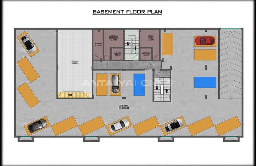 Sea View Flats in a Complex with Pool in Alanya Mahmutlar 23