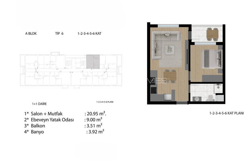 Apartments with a Pool and Security in Antalya Kepez 40