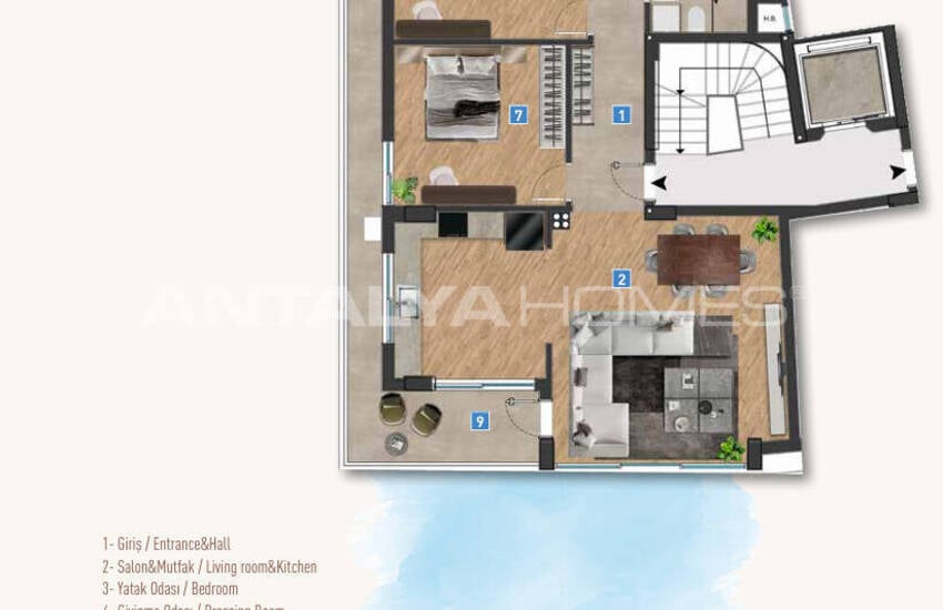 3- En 4-slaapkamerappartementen Aan Zee In Antalya Muratpaşa 18