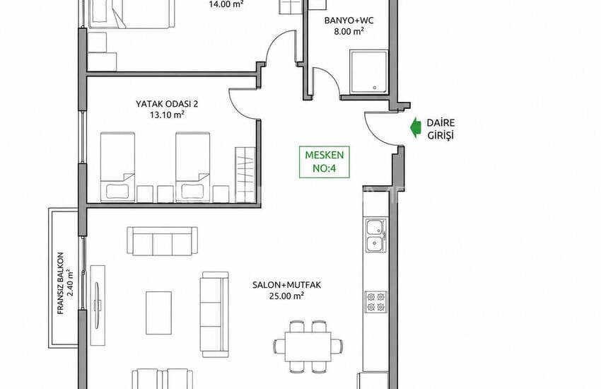 Elegant Apartments with Communal Pool in Belek 18