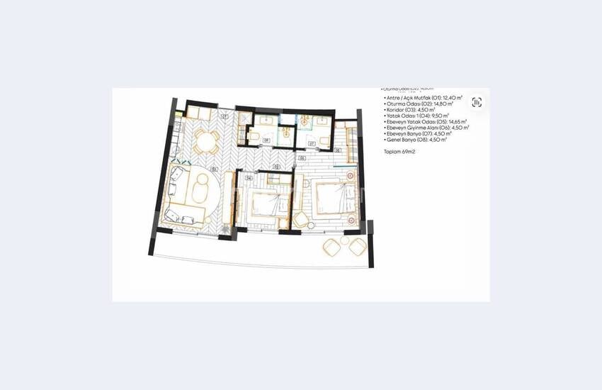 Appartements Avec De Nombreux Équipements Communs À Antalya Altintas 14