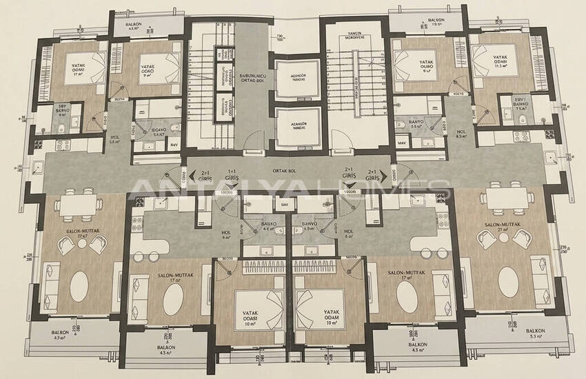 Appartementen Met Gemeenschappelijk Zwembad In Altıntaş 16