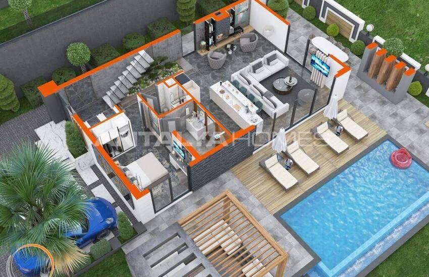 Villa Mit Meerblick Und Privatem Pool In Meeresnähe In Alanya 42