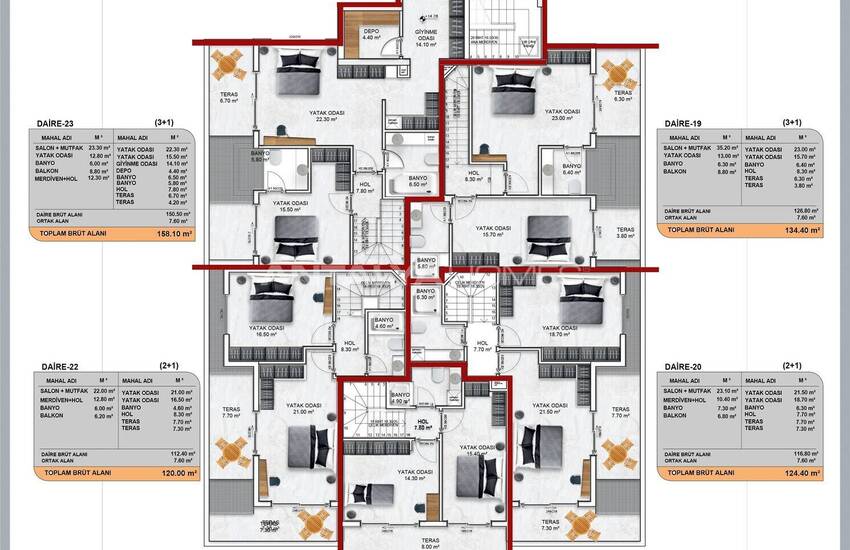 Stylish Apartments in a Complex with Pool in Alanya 21