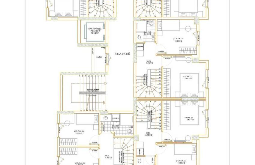 Middle and Ground Floor Apartments with Pool in Antalya Kepez 23
