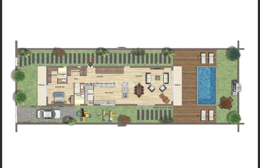 Modern Detached Villa with Private Pool in Antalya Dosemealti 30
