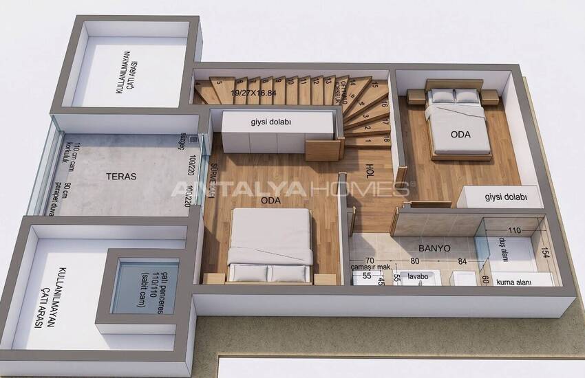 Duplex- Och Bottenvåningslägenheter Med Naturutsikt I Antalya 36