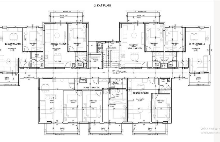 Appartements Avec De Nombreux Équipements Communs À Alanya Turquie 15