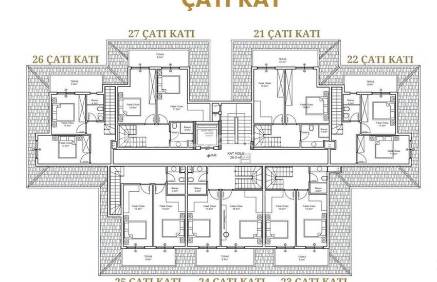 Appartements Avec De Nombreux Équipements Communs À Alanya Turquie 17