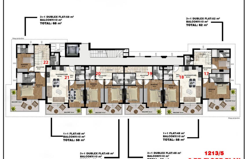 Turnkey Sea-view Flats for Sale in Alanya Turkey 24