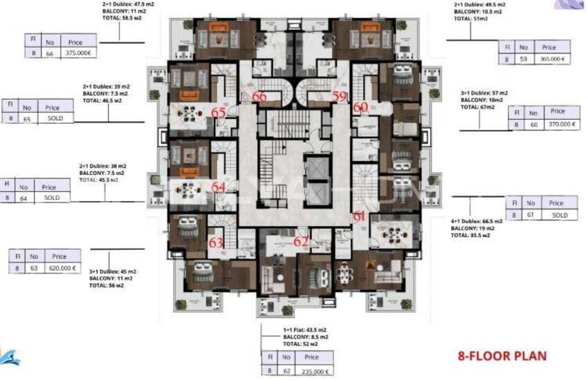Stylish Flats 750 M From the Beach in Alanya Mahmutlar 24