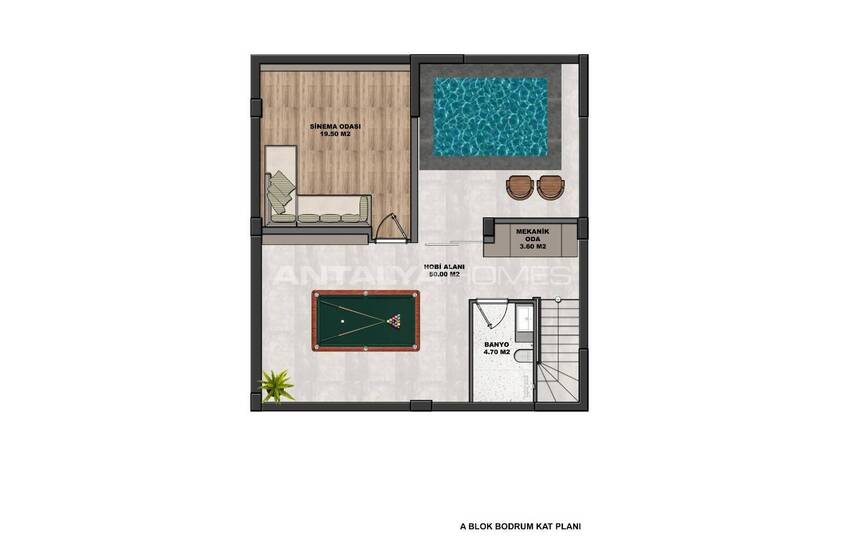 Natuur Uitzicht Villa's Met Gedeeld Zwembad In Döşemealtı Antalya 54