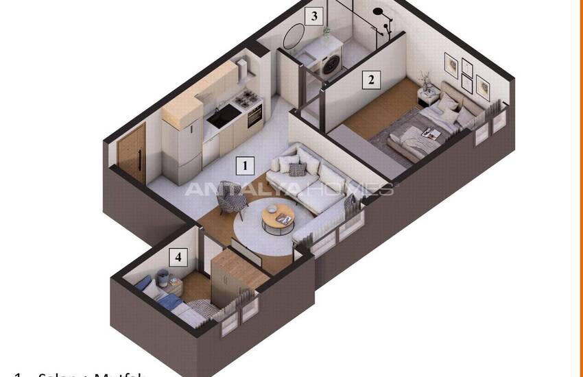Appartements Près De L'hôpital À Antalya Muratpaşa 12