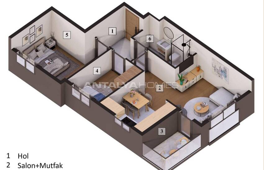 Appartements Près De L'hôpital À Antalya Muratpaşa 14