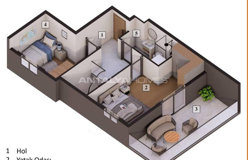 Appartements Près De L'hôpital À Antalya Muratpaşa 18