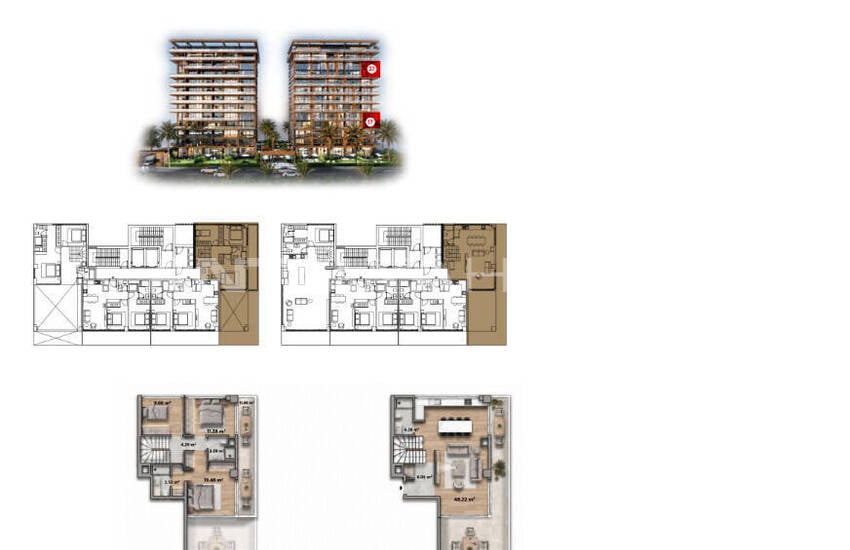 Meerblick-apartments Zum Verkauf In Alanya Mit Gemeinschaftspool 12