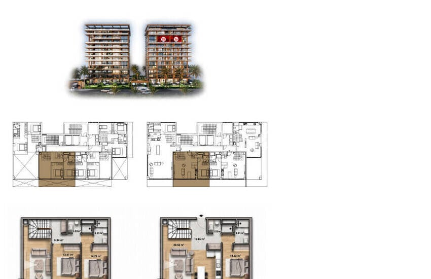 Meerblick-apartments Zum Verkauf In Alanya Mit Gemeinschaftspool 11