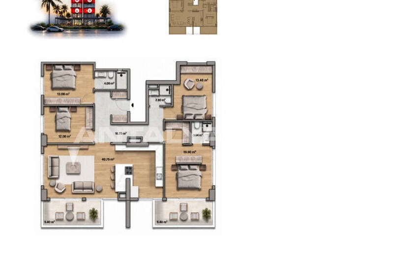 Sea-view Apartments with Extensive Amenities in Alanya 11