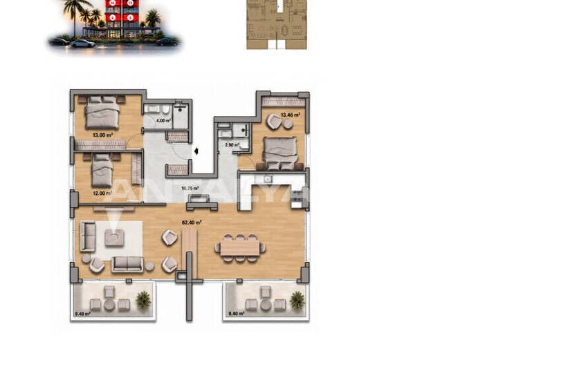 Sea-view Apartments with Extensive Amenities in Alanya 12