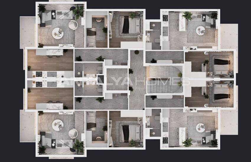 Appartements Modernes Dans Un Complexe Avec Piscine À Antalya Kepez 28