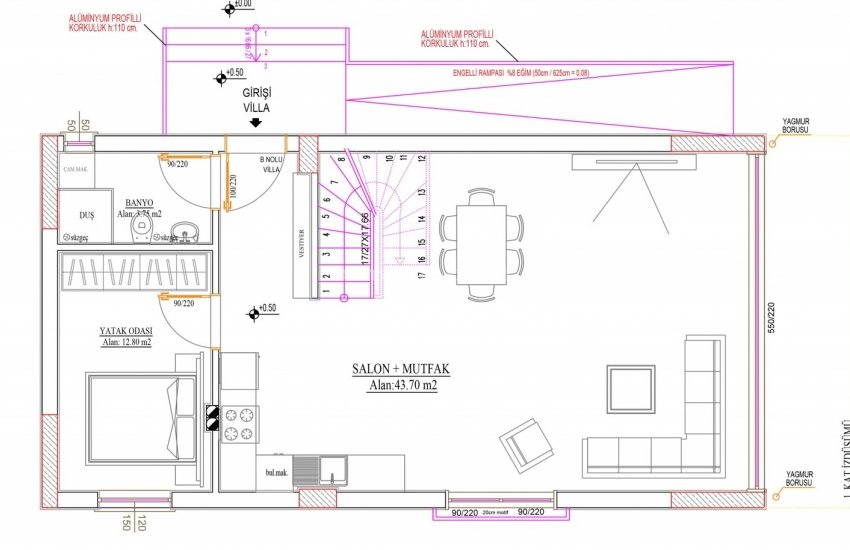 Belek'te Lüks Villa Projesinden Müstakil ve Yarı Müstakil Villalar 18