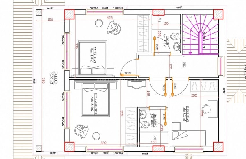 Belek Kadriye'de Denize 5 Km Uzaklıkta Satılık Lüks Villalar 17