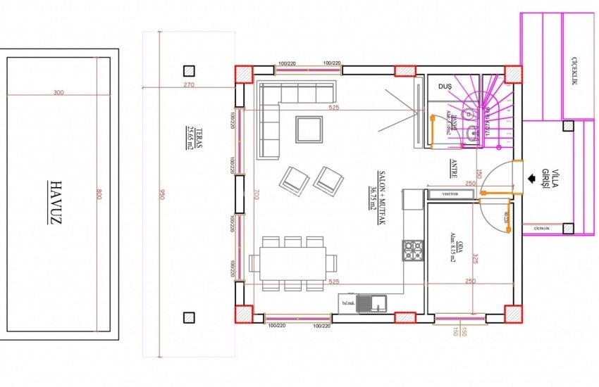 Belek Kadriye'de Denize 5 Km Uzaklıkta Satılık Lüks Villalar 16