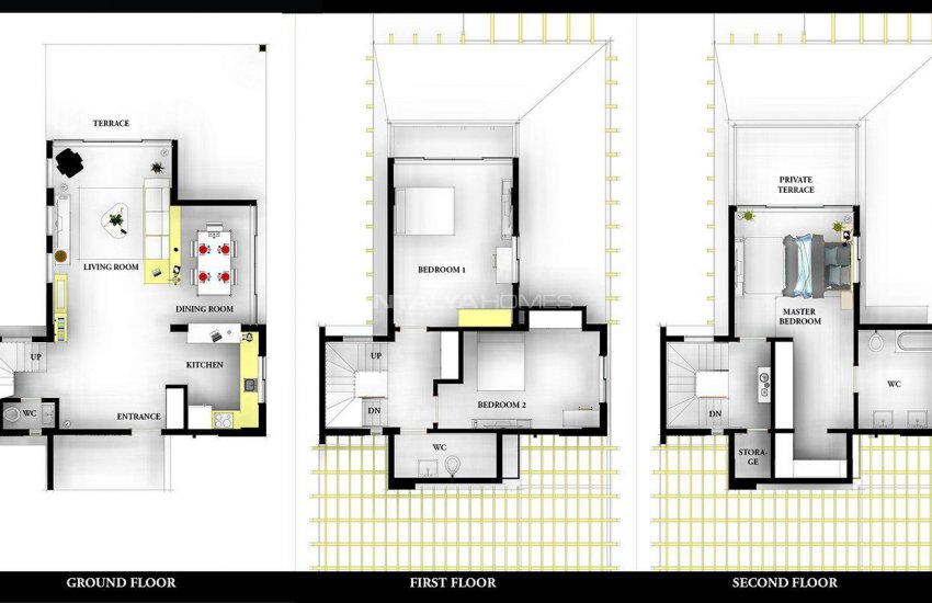 ویلا های تریپلکس 3 خوابه در فاصله 7 دقیقه ای ساحل بلک 17