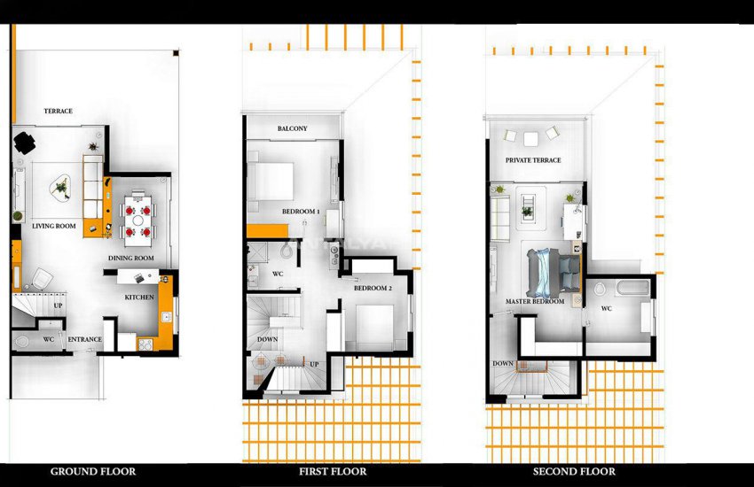 ویلا های تریپلکس 3 خوابه در فاصله 7 دقیقه ای ساحل بلک 16