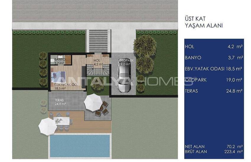 Luxe Ontworpen Ruime Duplex Villa's In Bodrum Gumusluk 14