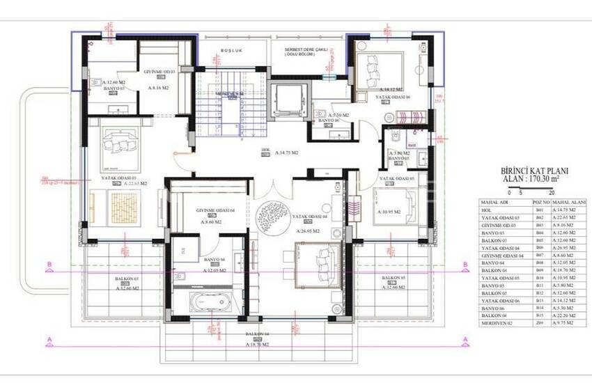 Väl Belägna Triplexvillor Med Privat Pool I Bodrum 19