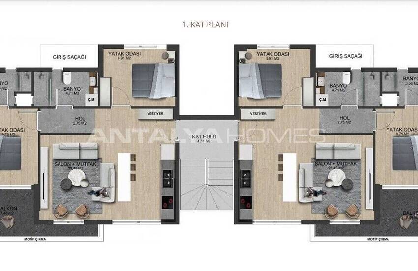 Элитные квартиры недалеко от аэропорта в Бодруме, Адабюкю 34