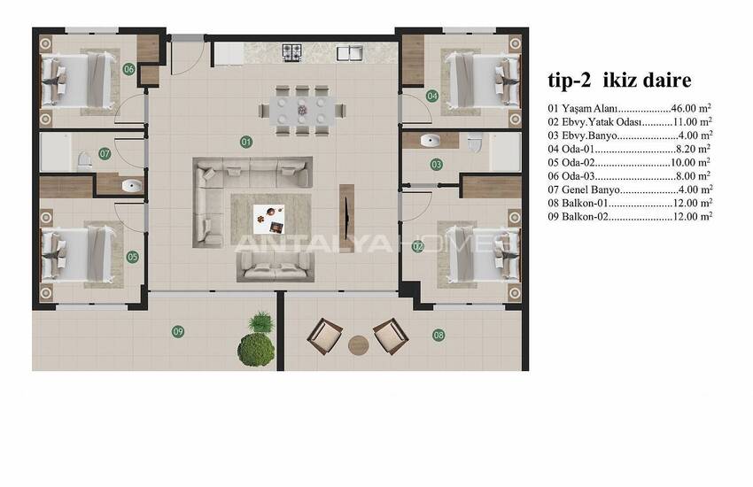 شقق ديلوكس مطلة على البحر بالقرب من المطار في موغلا بودروم 38
