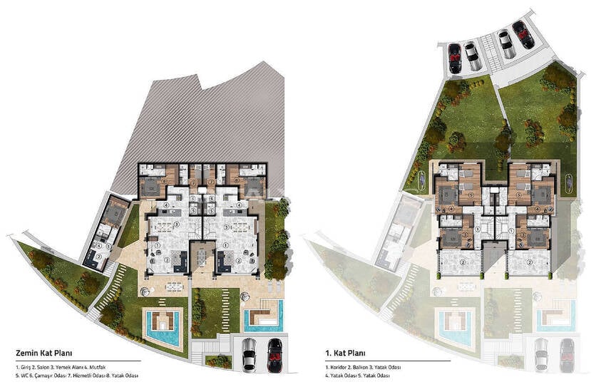 فلل بإطلالة بانورامية مع ميزات مميزة في بودروم 37