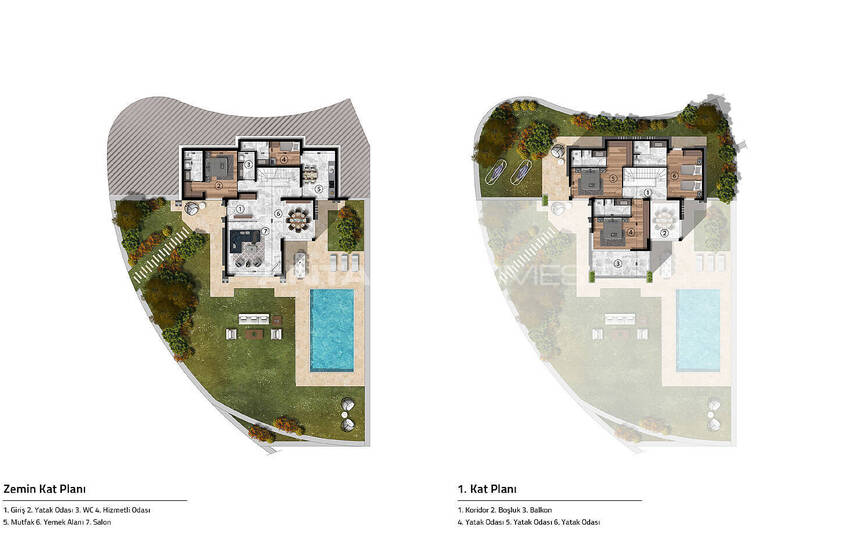 فلل بإطلالة بانورامية مع ميزات مميزة في بودروم 38