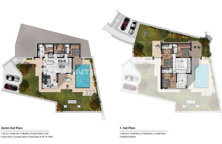 فلل بإطلالة بانورامية مع ميزات مميزة في بودروم 40