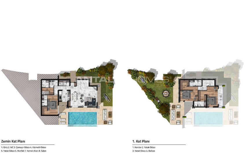 فلل بإطلالة بانورامية مع ميزات مميزة في بودروم 42
