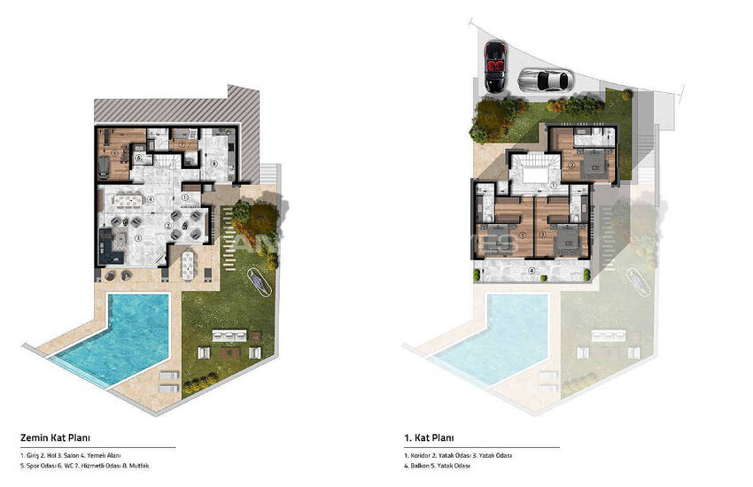 فلل بإطلالة بانورامية مع ميزات مميزة في بودروم 44