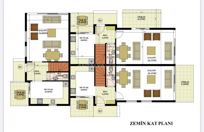 Modern Villa with Specially Designed Garden Fethiye Mugla 33