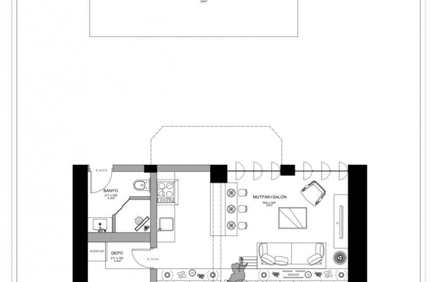 Triplex Villa with Pool and Garden in Karagozler Fethiye 37