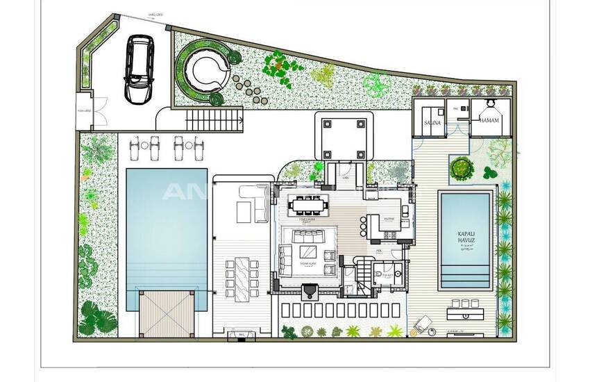 Современный 3-этажный отдельный дом в Фетхие, Мугла 55