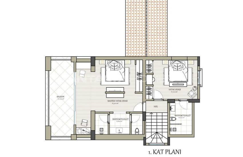 Современный 3-этажный отдельный дом в Фетхие, Мугла 56