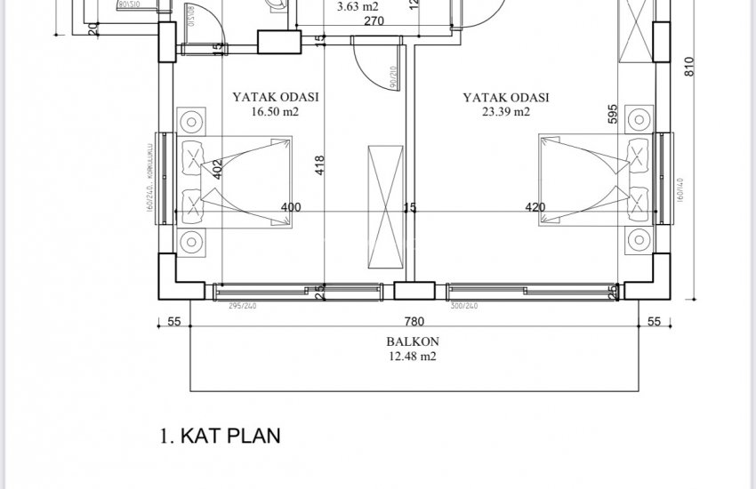 Modern Triplex Villas with Pool and Garden in Fethiye, Mugla 40