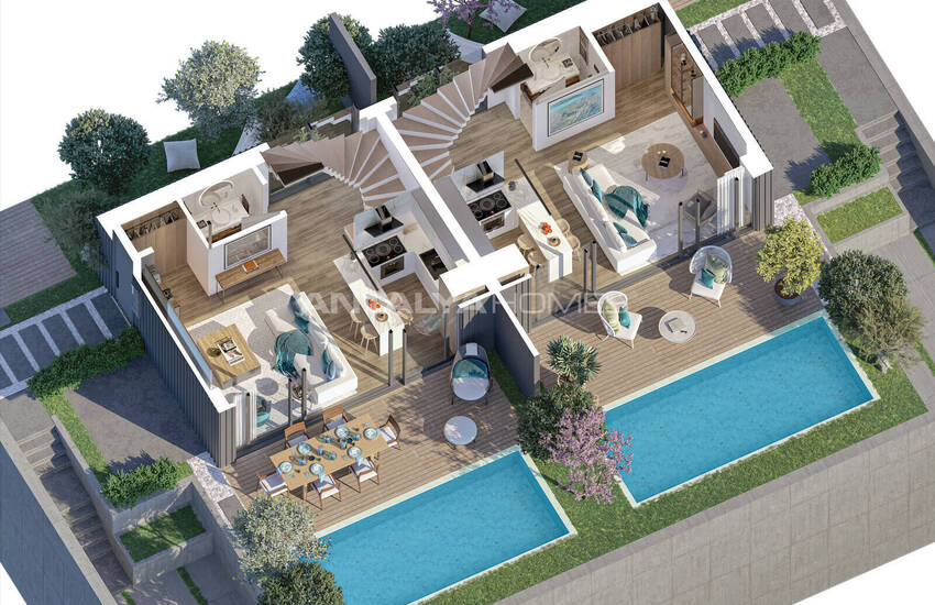 Villas Luxueuses Près De L'aéroport À Adabuku Bodrum 36